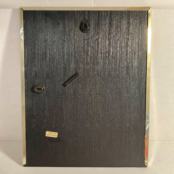 Vintage MCM Silver Gold Aluminum Metal Photo Picture Frame 8 X 10" Minimalist - Picture 4 of 16